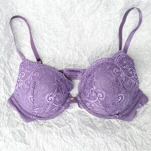 THIRDLOVE 24/7 Purple Lace Push-Up Bra 34B NEW